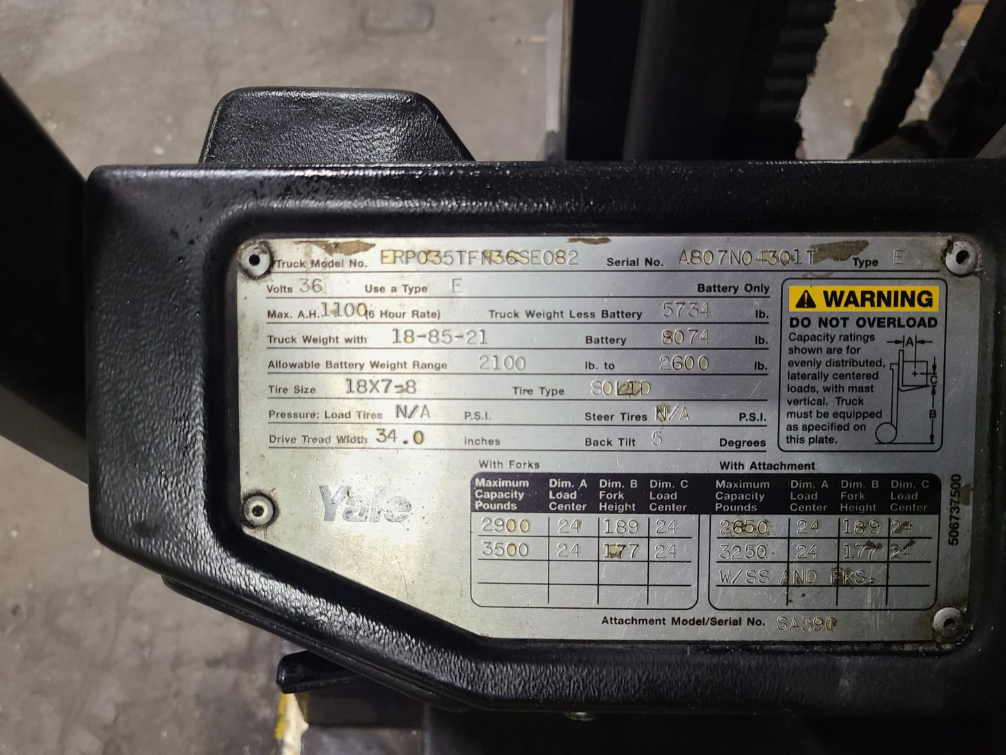 TOYOTA FORKLIFT 4,000LB